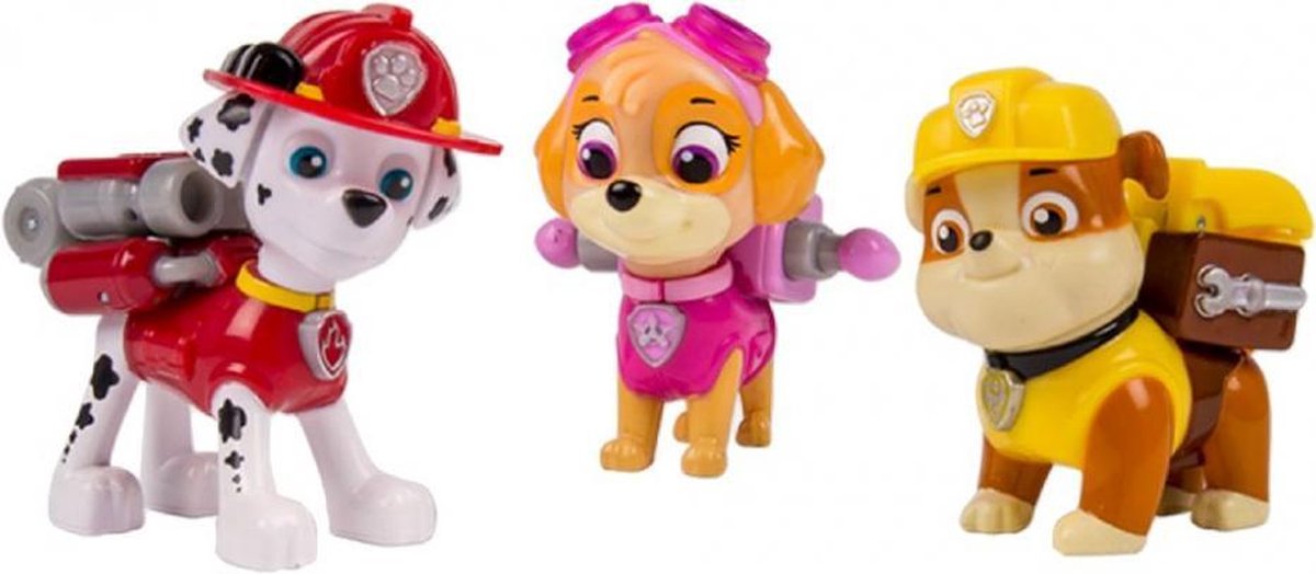 speelset Paw Patrol junior rood 3-delig