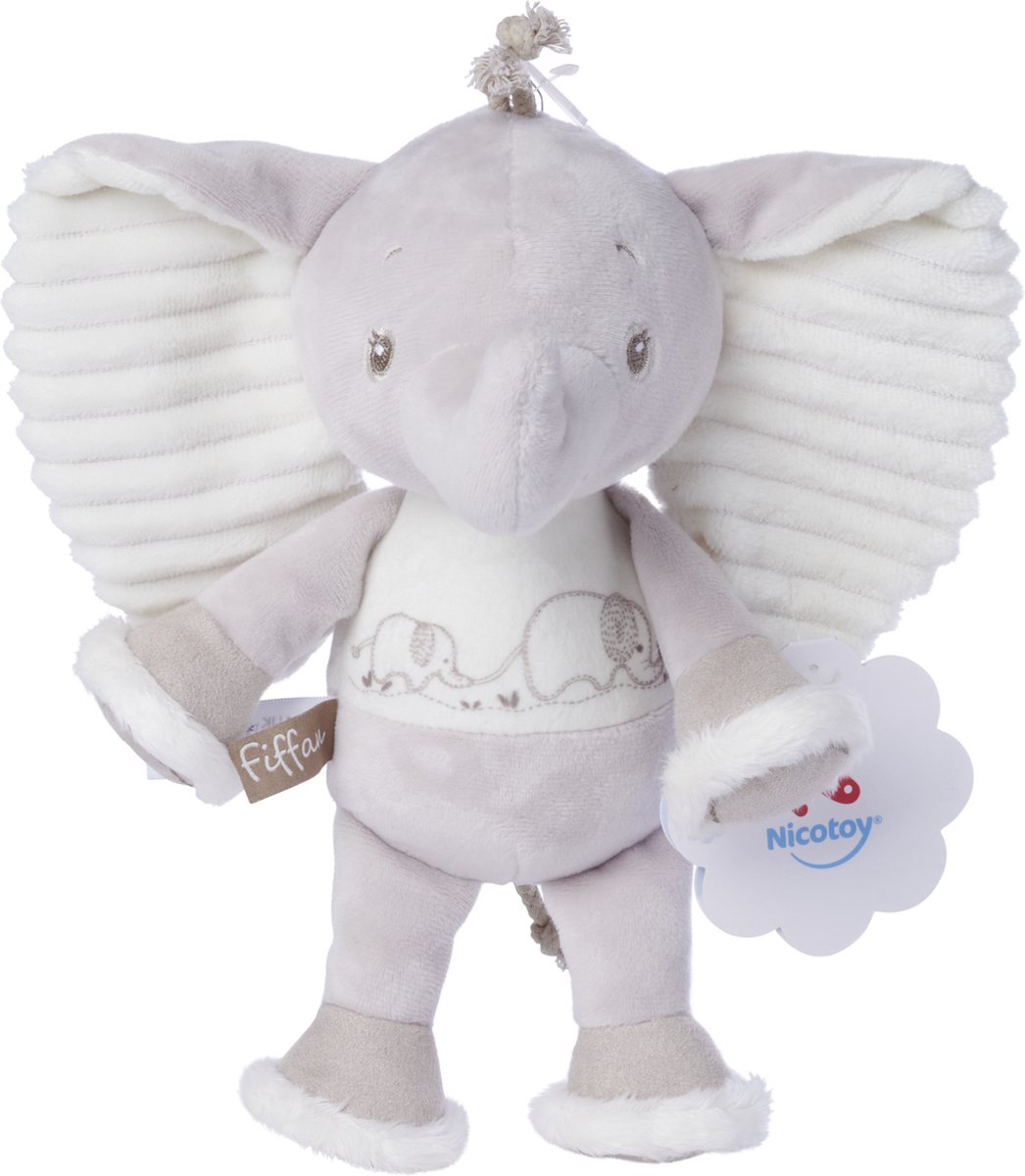 Nicotoy - Fiffan Elephant - Olifant - Knuffel - 25cm