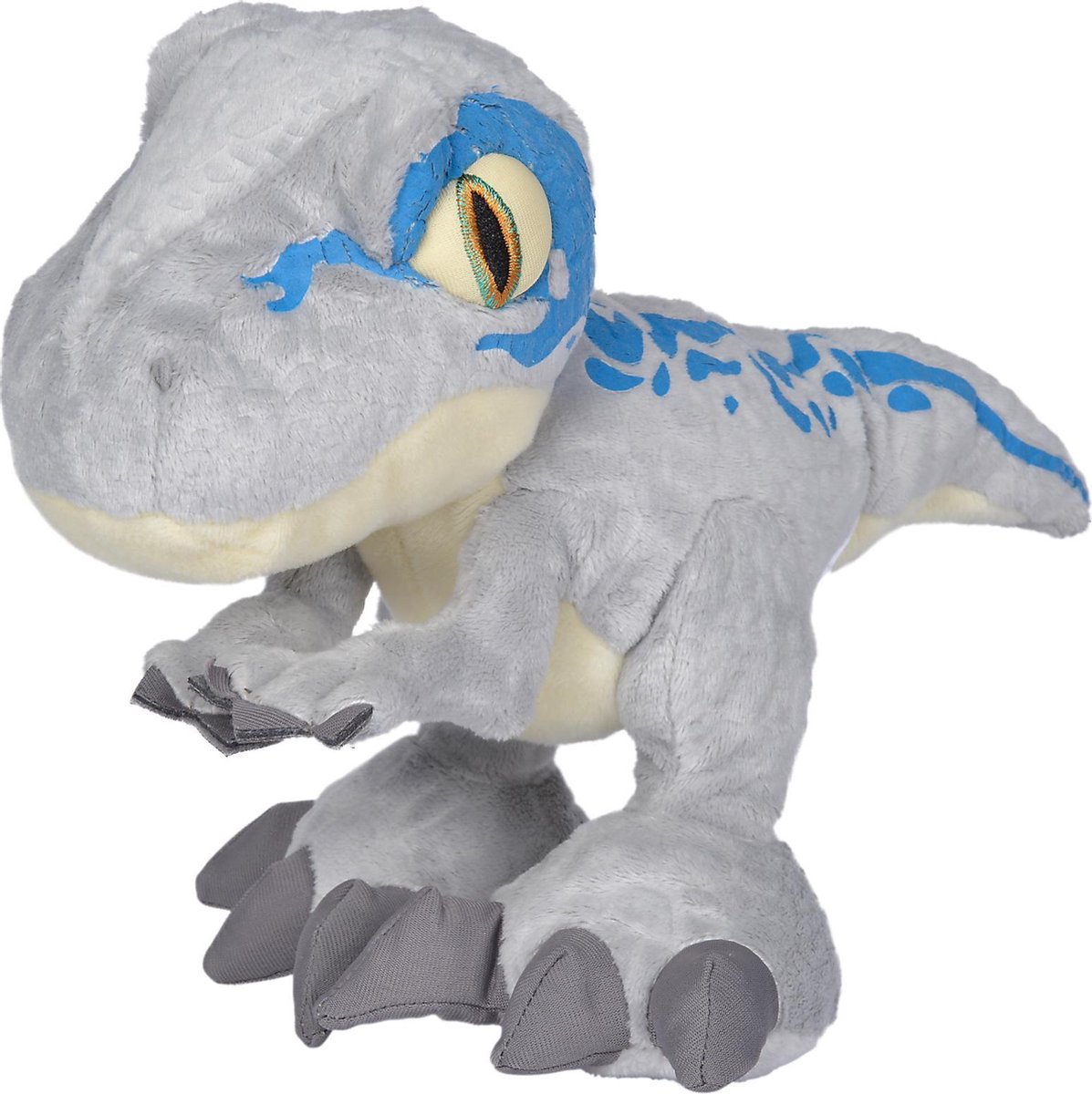 Nicotoy Knuffel Jurassic World Blue 46 Cm Pluche Grijs