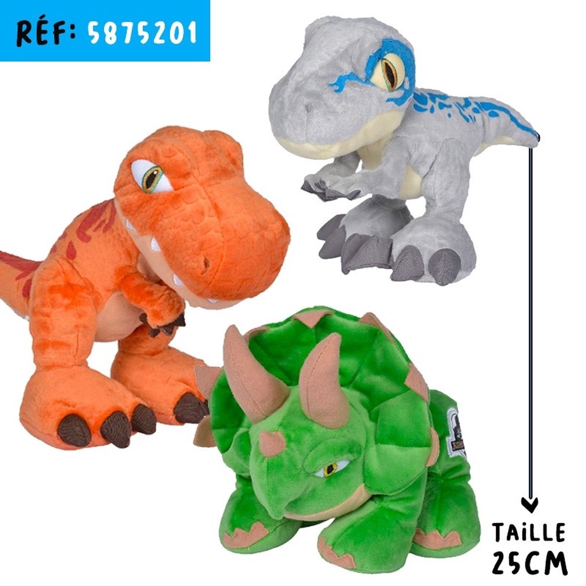 Pluche - Jurrasic Park - Chunky - Dinosaurus - Groen