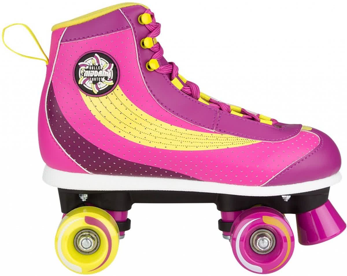 Nijdam Rolschaatsen - Sugar - Paars/Geel/Wit - 34