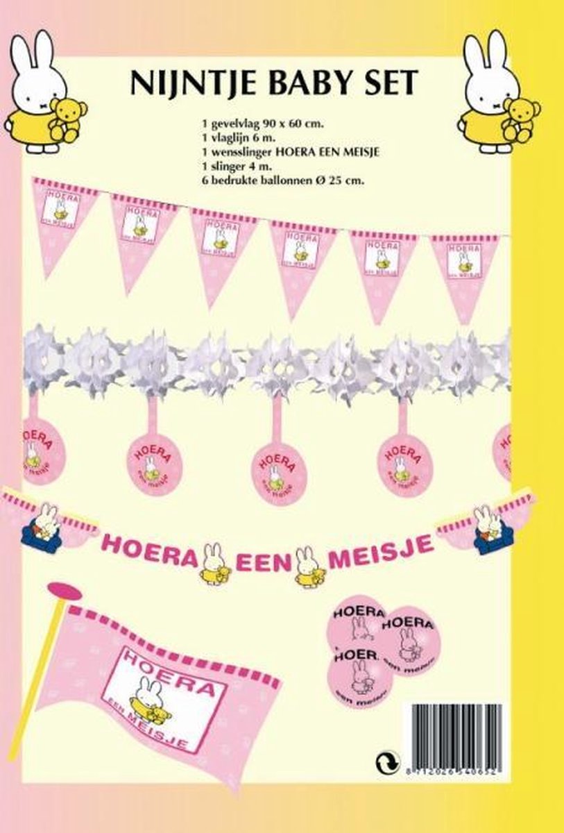 Nijntje Baby Set HOERA EEN MEISJE