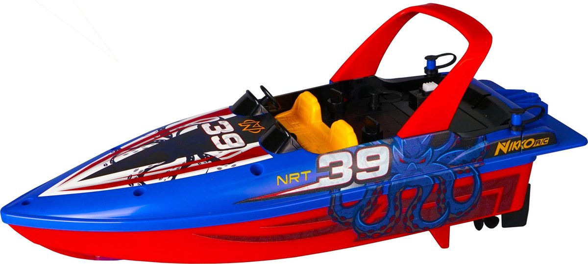 NIKKO Bestuurbare Boot - Race Boats Octo-Blue - RC Boot