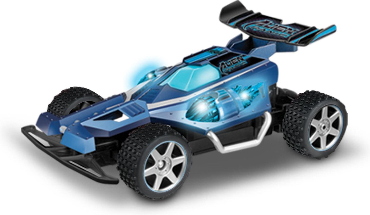 Nikko - Race Buggies - Bestuurbare Auto - Afstandsbestuurbare Auto - RC Auto Voor Kinderen - Voor binnen en buiten - Alien Panic Blue