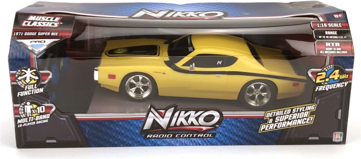 Nikko Muscule Classics RC 1971 Dodge Super Bee PRO 1:16