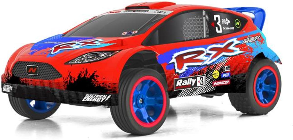 Parkracers - Ford RX1 Rally Car - Bestuurbare auto - Schaal 1:22 - Rood