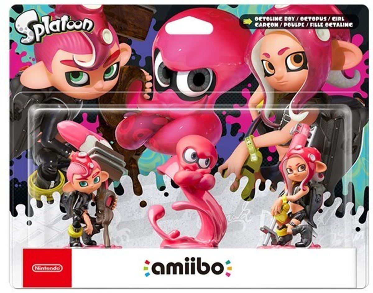 Amiibo - Octoling Girl, Octoling Boy, Octoling Octopus - Splatoon