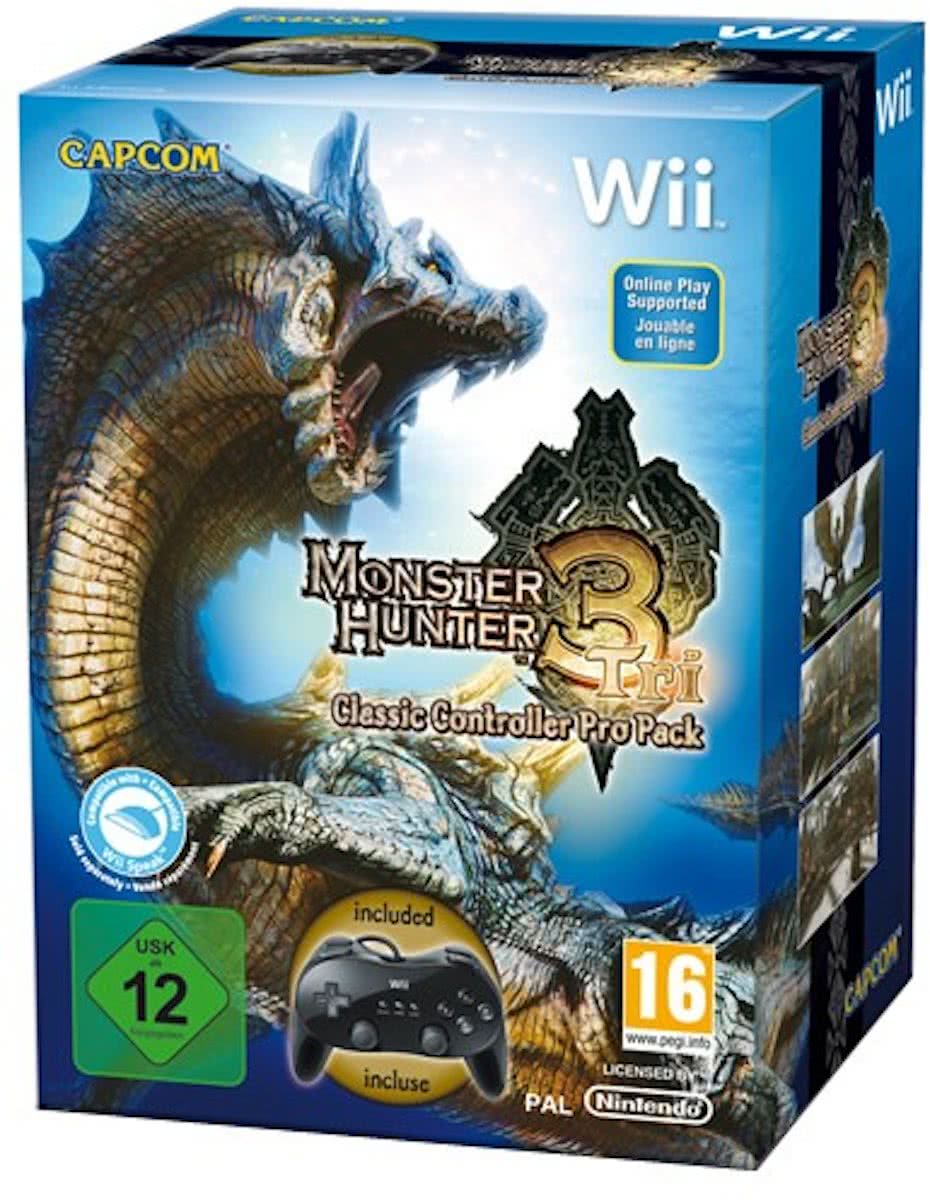 Monster Hunter Tri + Classic Controllar Zwart