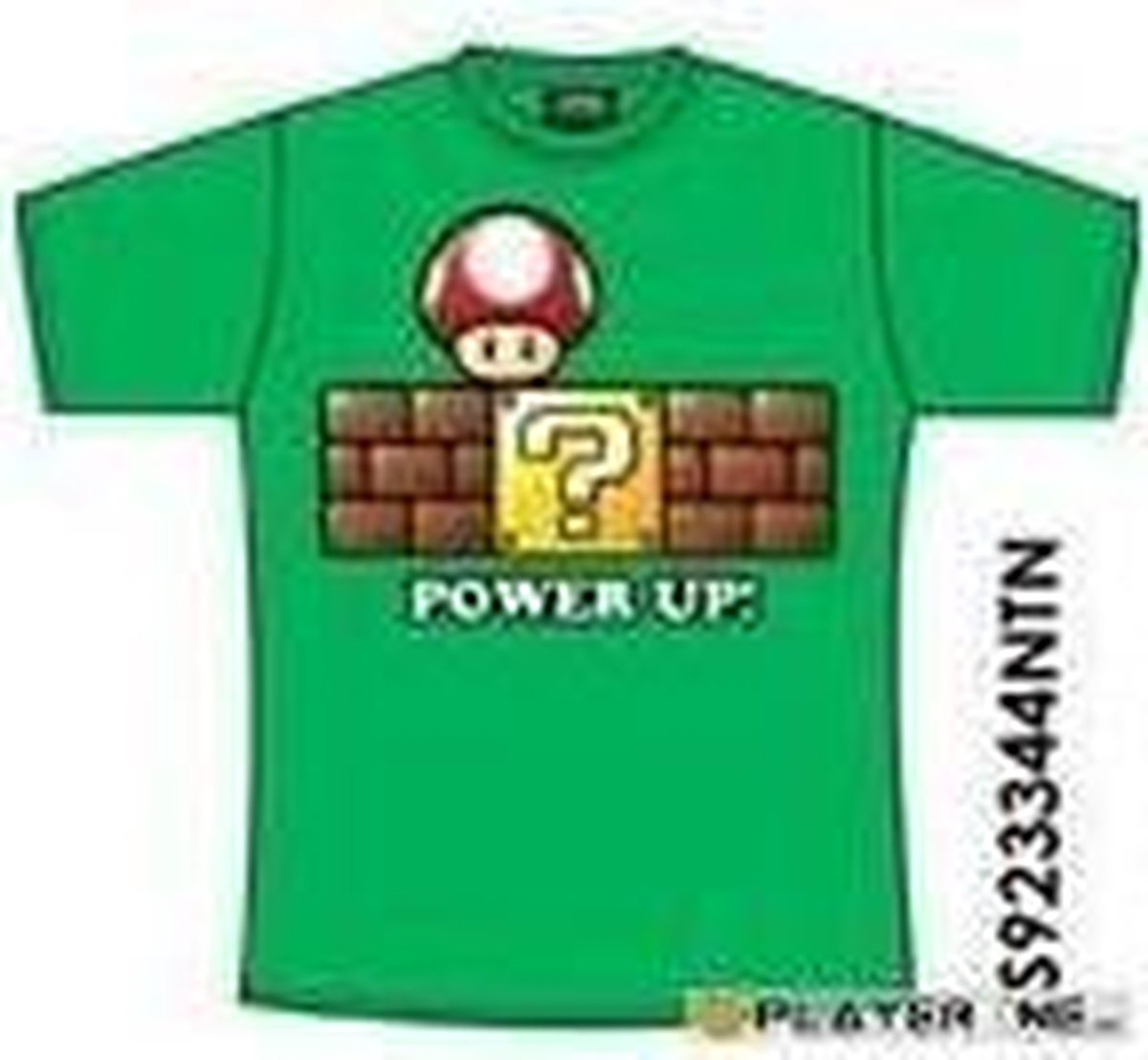 NINTENDO - T-Shirt Super Mario : Power Up Green (XS)