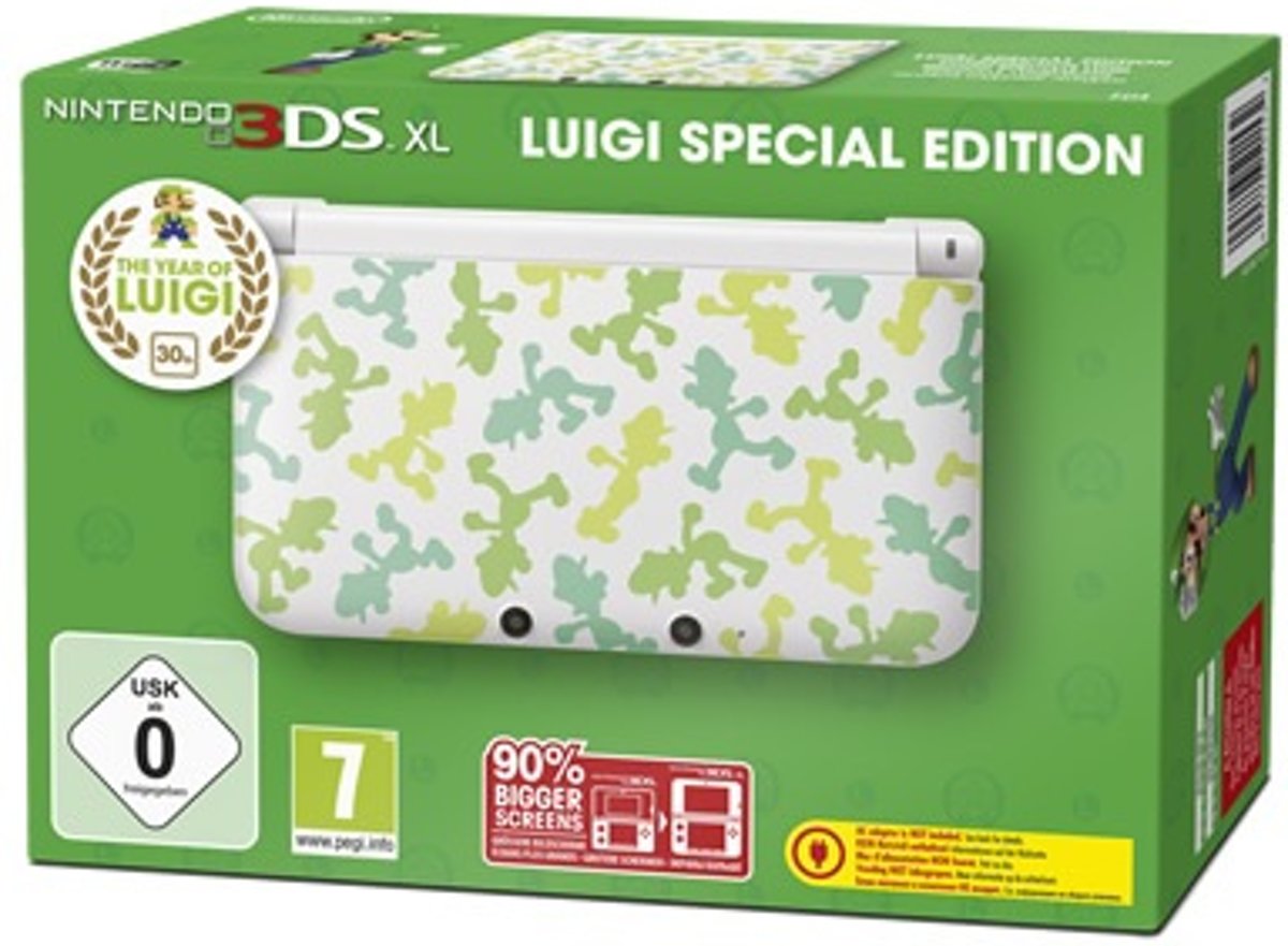 Nintendo 3DS XL, Console (Luigi Edition)  3DS XL