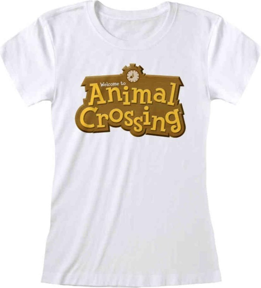 Nintendo Animal Crossing Dames Tshirt -2XL- 3D Logo Wit