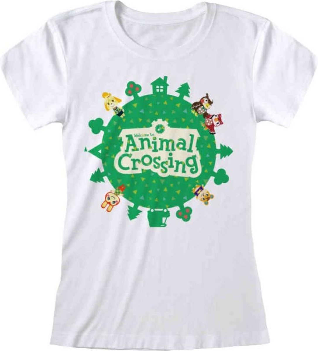 Nintendo Animal Crossing Dames Tshirt -2XL- Logo Wit