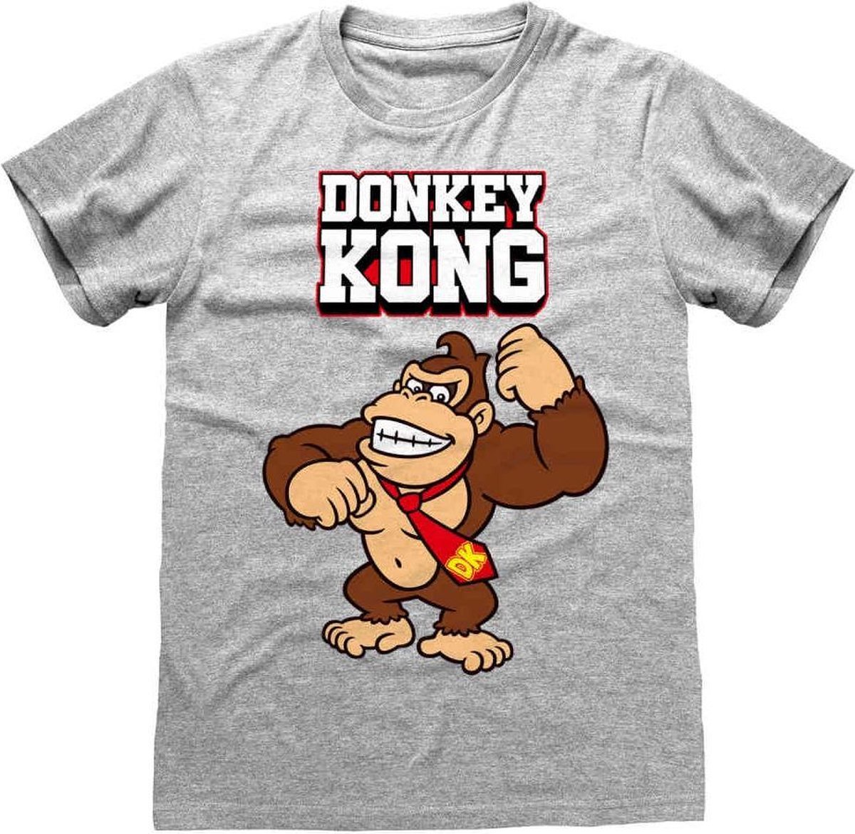 Nintendo Donkey Kong Heren Tshirt -2XL- Bricks Grijs