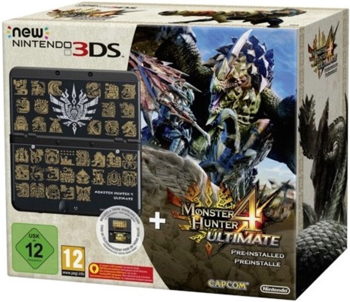 Nintendo New 3DS HW Monster Hunter 4 U. + CP