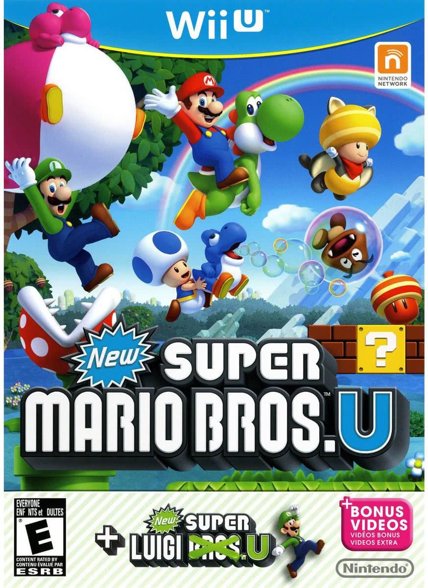 Nintendo New Super Mario Bros. U + New Super Luigi U Bundle, Wii U Basic + Add-on Wii U video-game