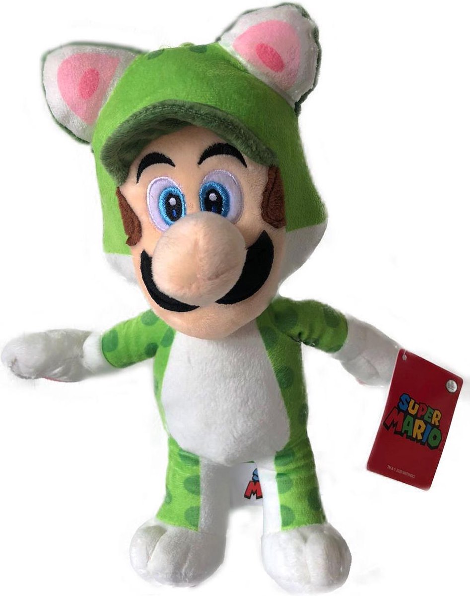 Nintendo Super Mario - Luigi Cat Pluche 30cm