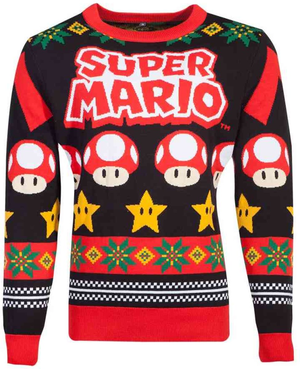 Nintendo Super Mario Kersttrui -M- Christmas Multicolours