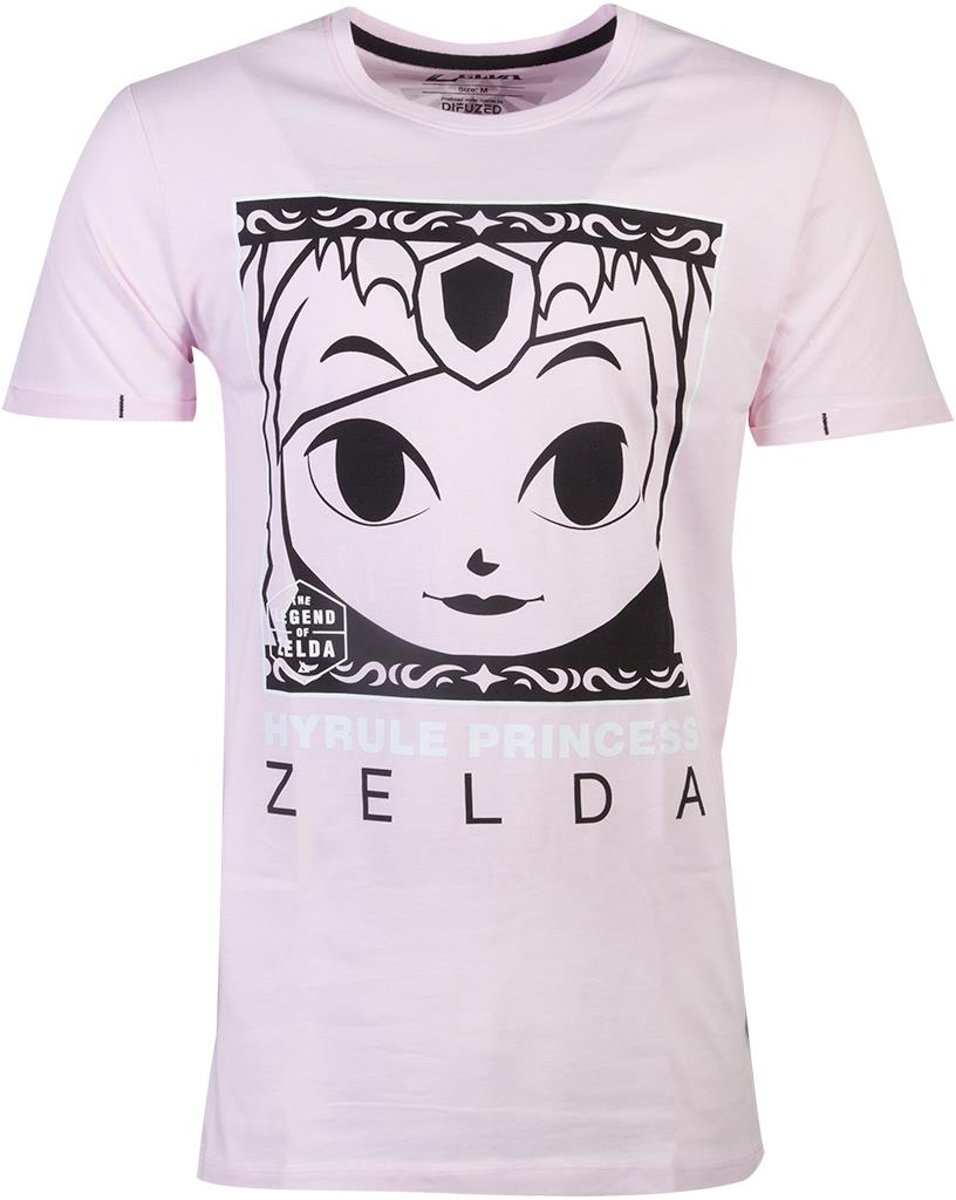 Nintendo Zelda Heren Tshirt -L- Hyrule Princess Roze