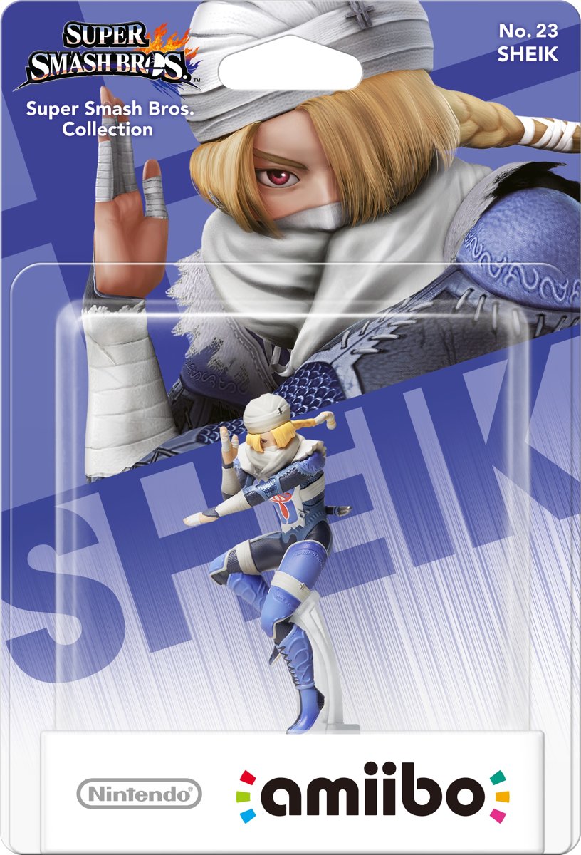 Nintendo amiibo Super Smash Figuur Sheik - Wii U + NEW 3DS