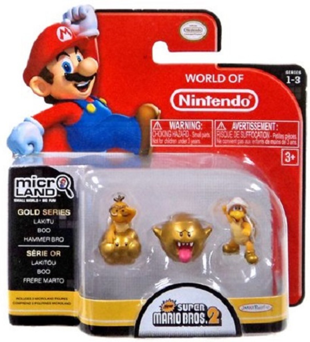 World Of Nintendo - Micro Land Gold Series - Lakitu - Boo - Hammer Bro