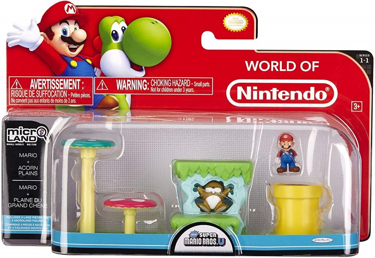 World Of Nintendo - New Super Mario Bros. U - Acorn Plains Land With Mario