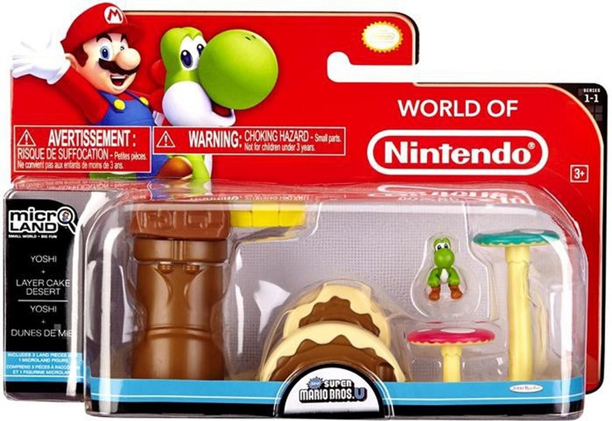 World Of Nintendo - New Super Mario Bros. U - Layer Cake Desert With Yoshi