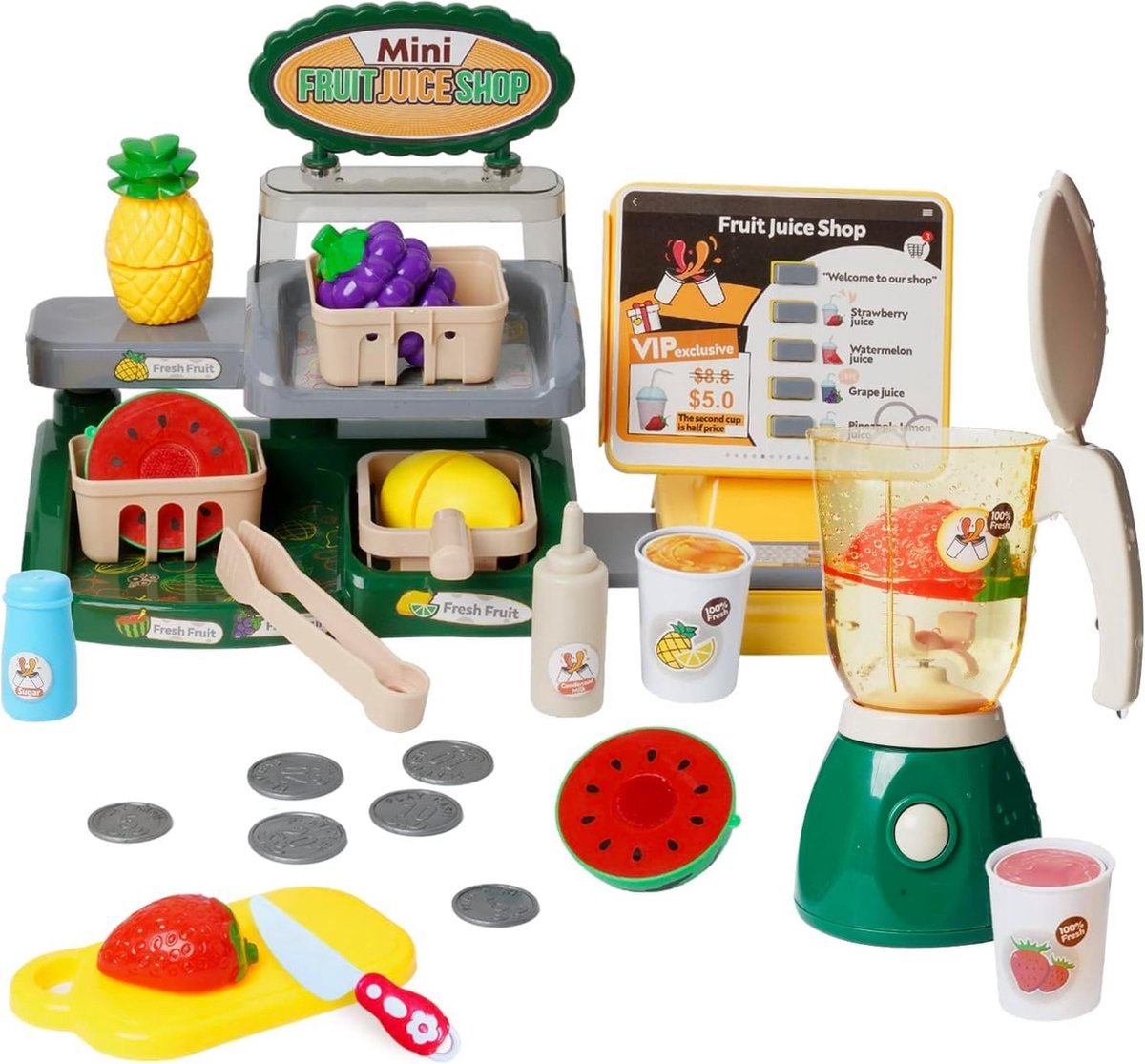  ® - Kinder speelgoed - Juice bar - Fruitsap kraam - 35 delig