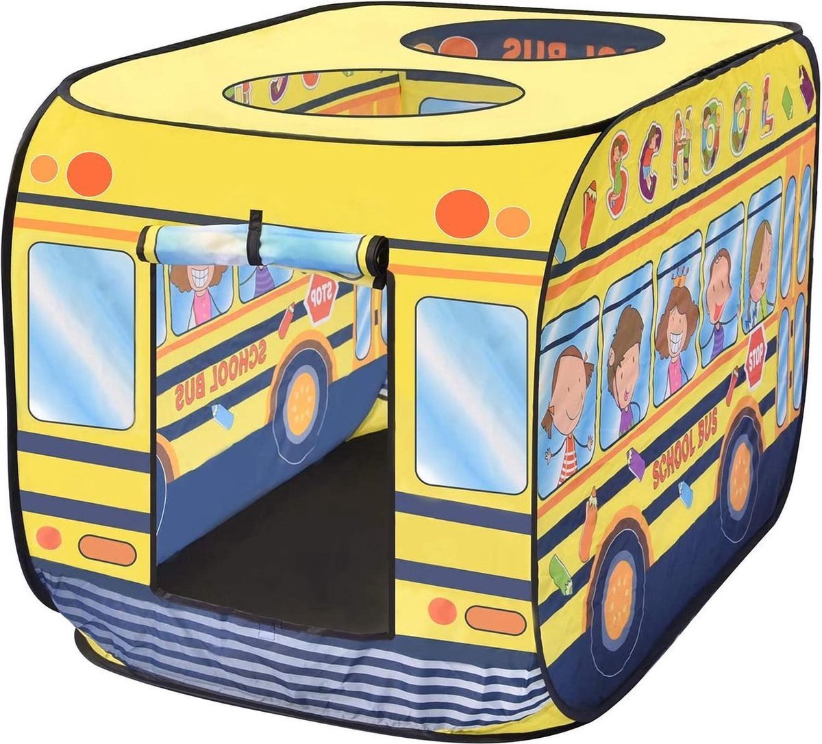  ® -   schoolbus - Kindertent - Speelhuis - Speelgoed - Pop-up