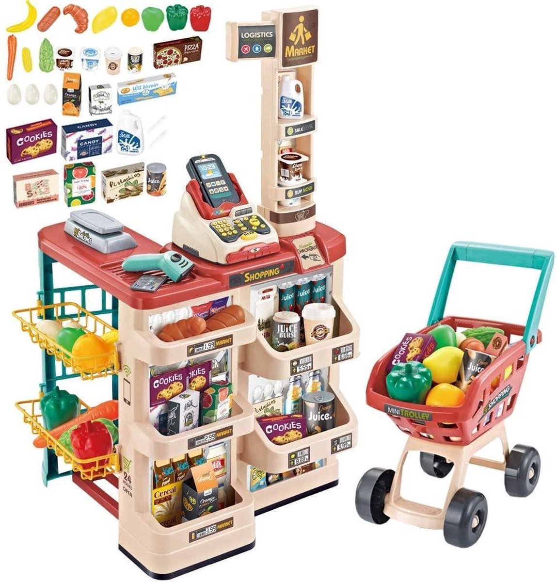  ® - Supermarkt -   - 48 delig - 44 x 19 x 60 cm