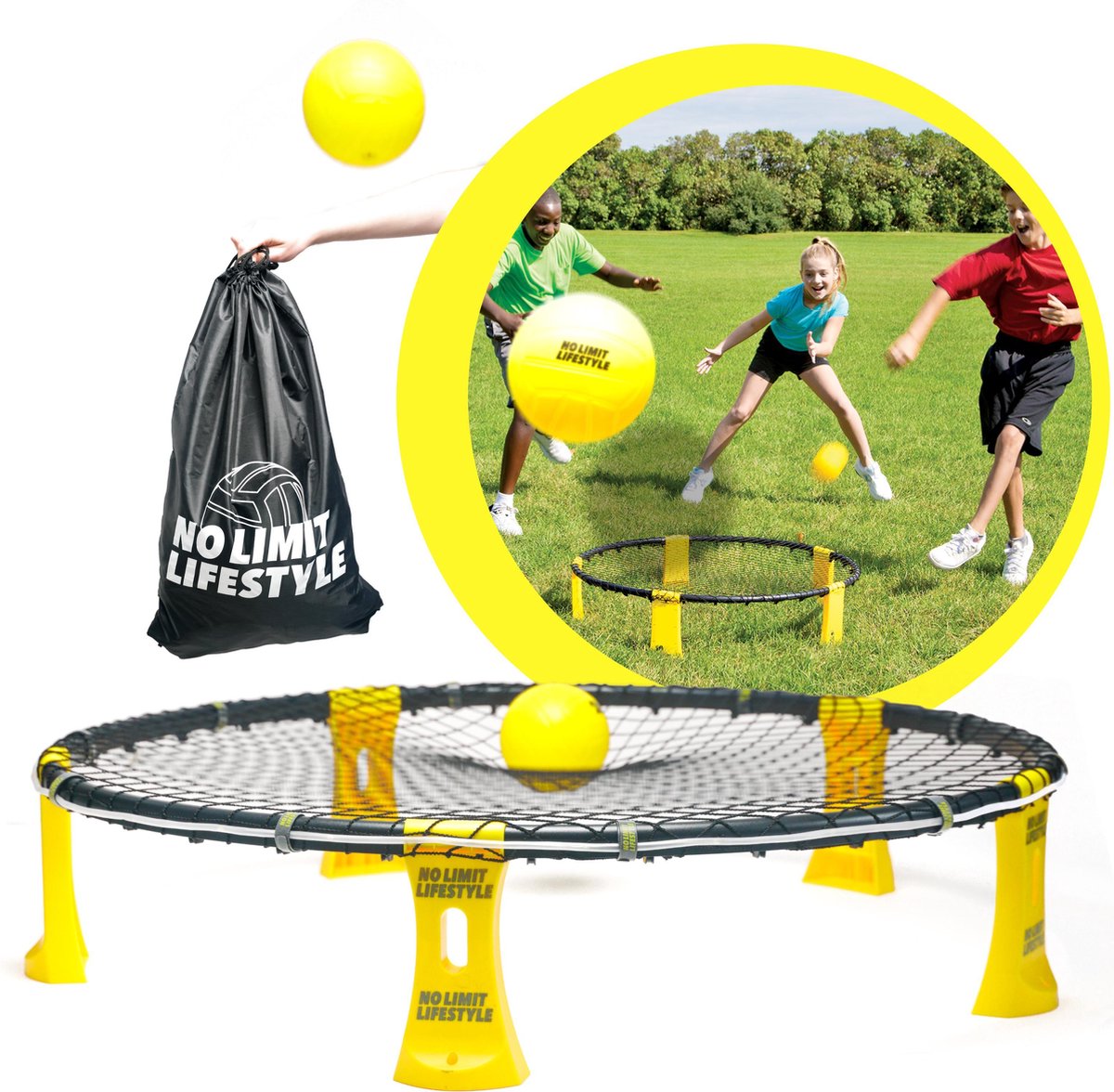 Spikeball - Spikeball Set - Spellen voor Volwassenen - Spellen Kinderen - Tuin Speelgoed - Incl. LED-strip