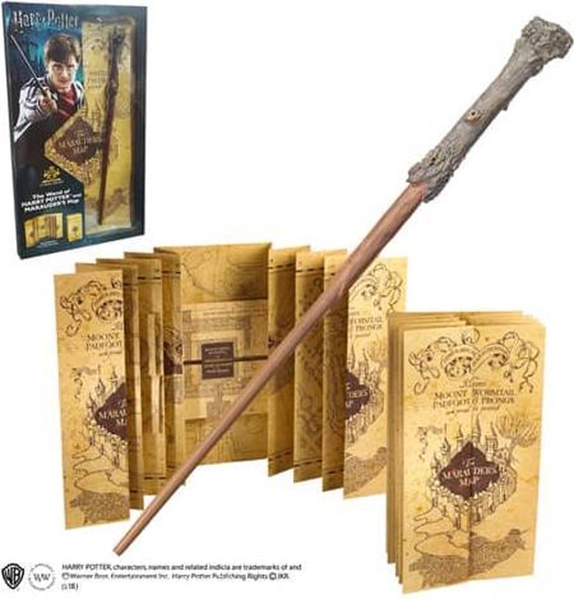 Harry Potter Toverstaf en Marauders Map - Blister