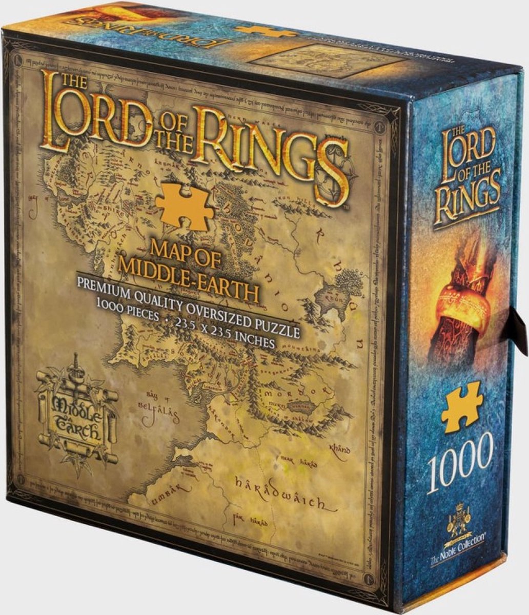 Lord of the Rings Map of Middle-Earth puzzel 1.000 stukjes