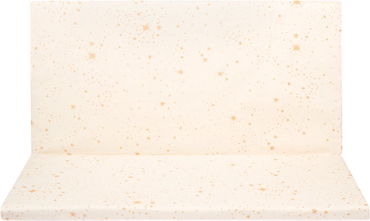 Nobodinoz Speelkleed - 100 x 100 cm - Foam - Goud Stella/Natural