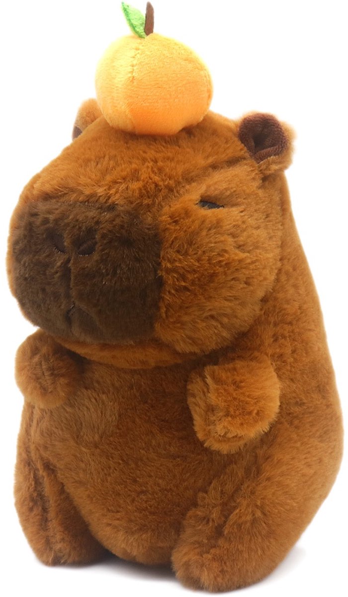 Knuffel - capybara - fruit - 21cm - pluche - schattig - grappig - hip - kinderen - cadeau
