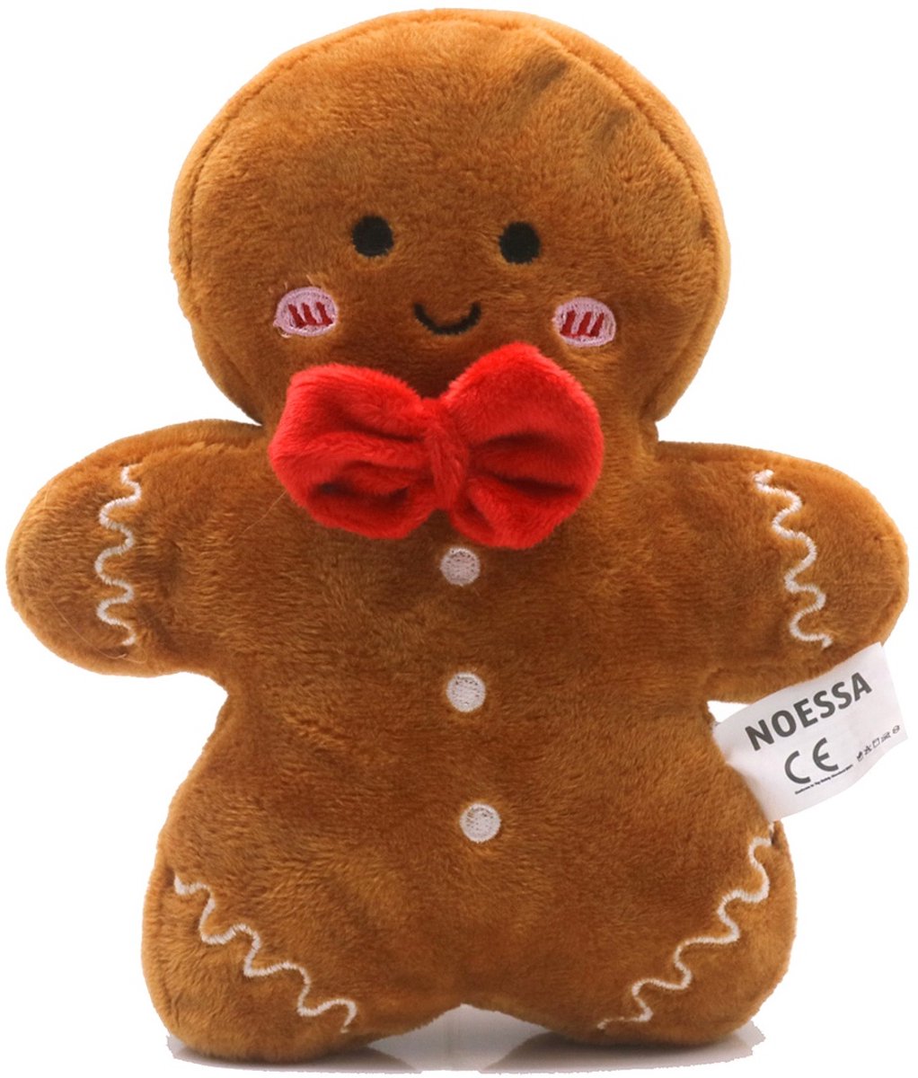 Knuffel - gingerbread man - pluche - 17 cm - kerstcadeau - kids