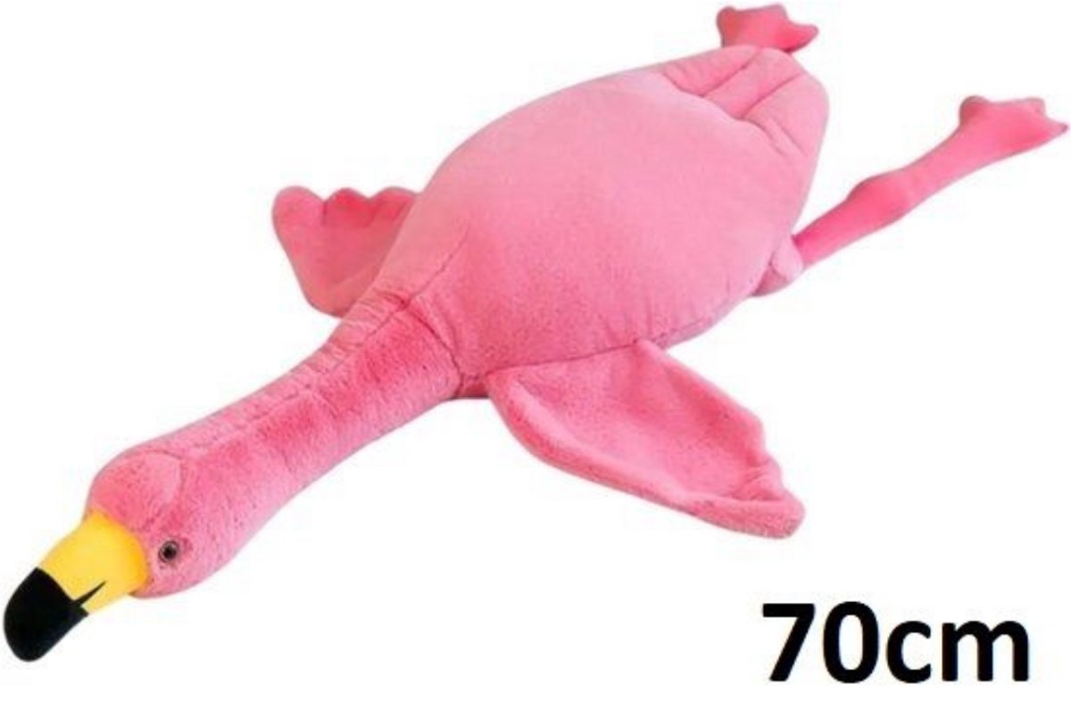 Knuffel Flamingo - 70cm - Zacht Pluche - Perfect voor Knuffelaars