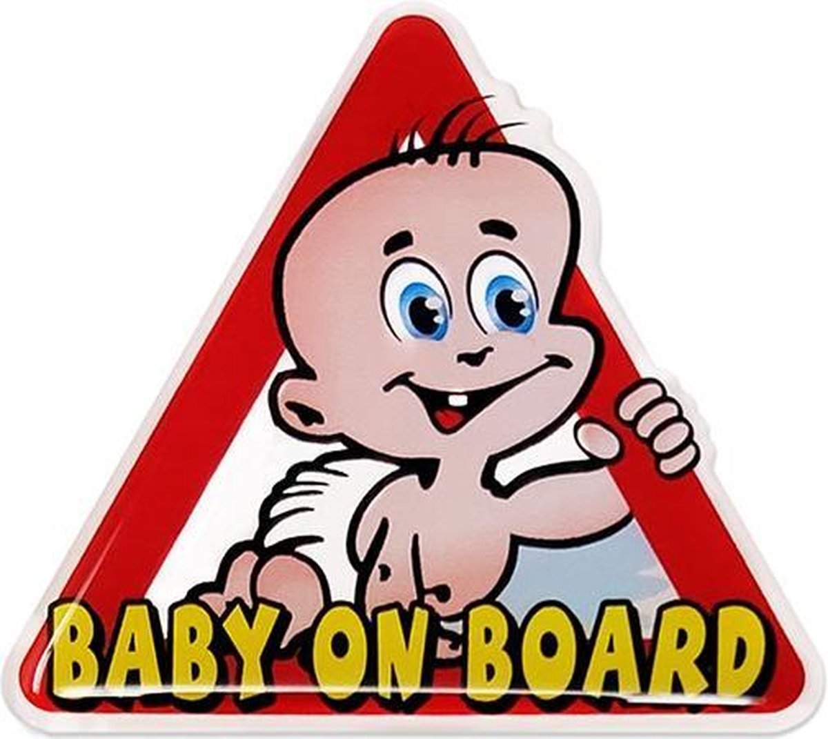 Non-branded Autosticker Baby On Board 3d 6 X 6,5 Cm Rood