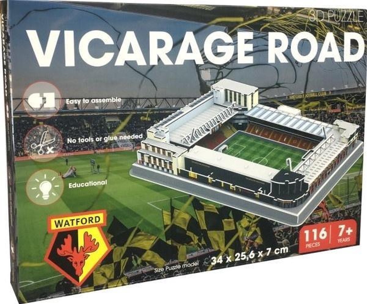 3D Puzzel Watford Vicarage Road: 116 stukjes