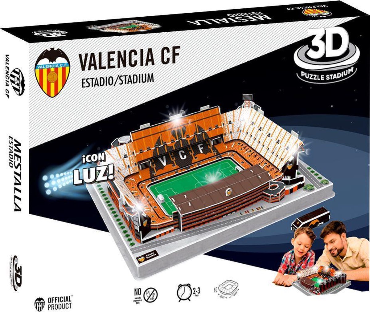 LED Puzzel Valencia Mestalla: 87 stukjes