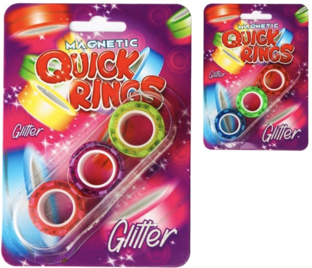 Magnetic Quick Rings: 3-pack Glitter