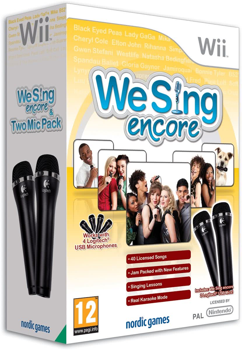 We Sing - Encore + 2 Microfoons