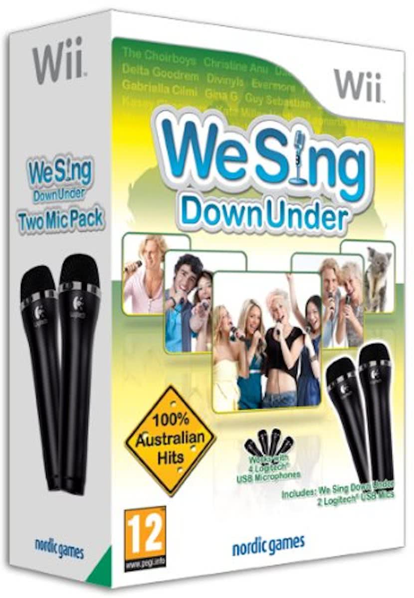 We Sing Down under + 2 Microphones - Wii