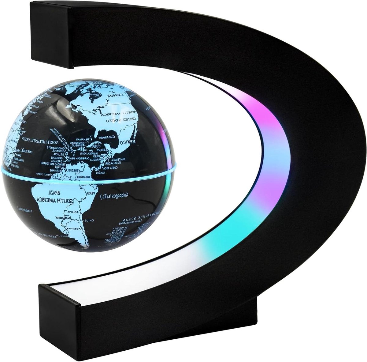   - Drijvende wereldbol met lichten en magnetische levitatie - Bureau decoratie en verjaardagscadeau