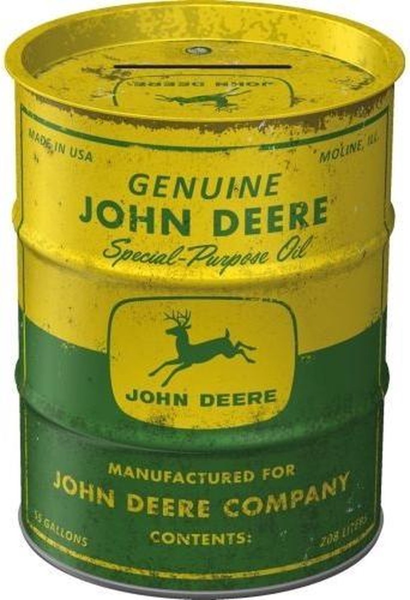 Money Box Oil Barrel John Deere  Special Purpose Oil​