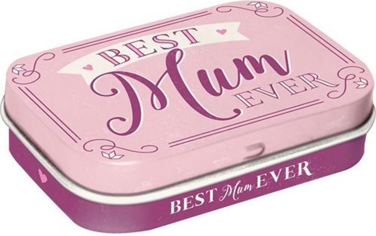 Best Mum Ever - Pepermunt Blikje - Beste Moeder Ooit - Mint Box