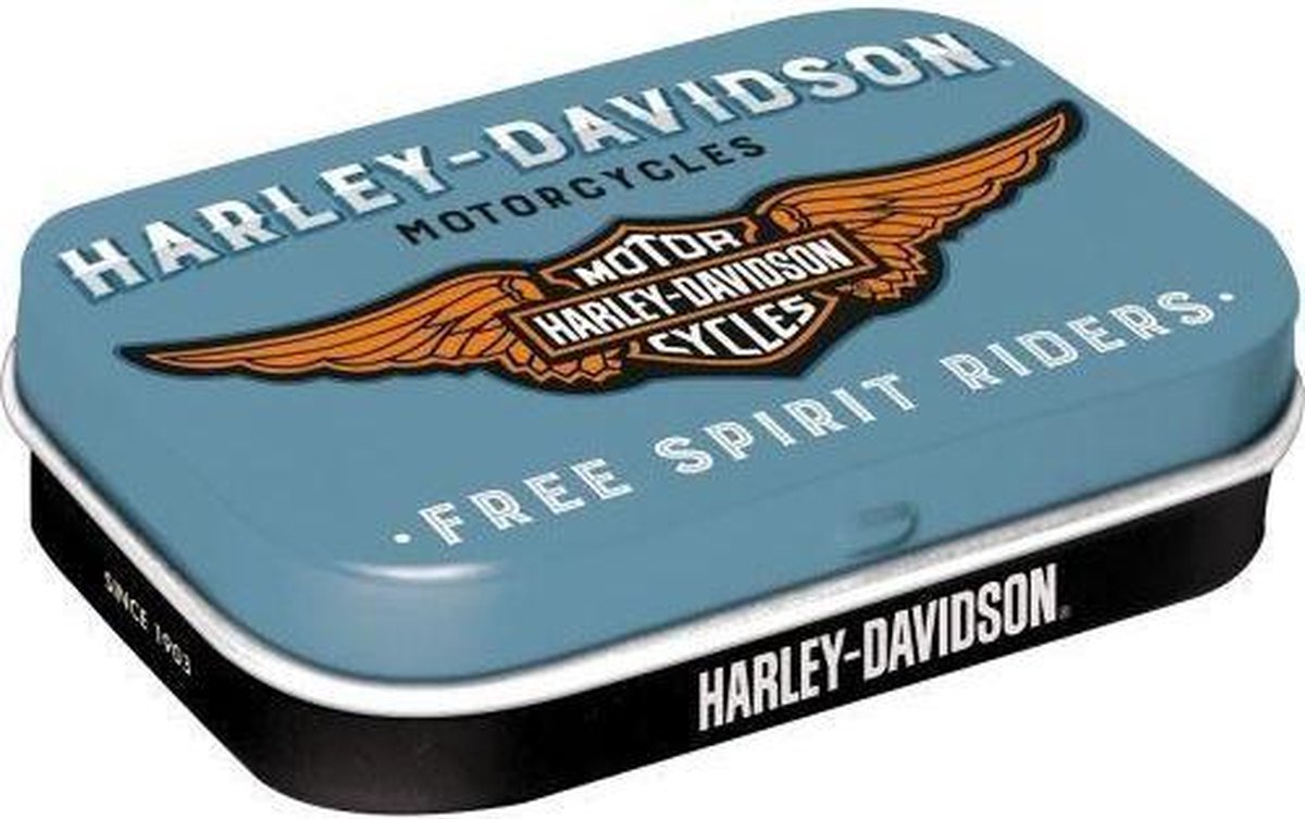 Harley-Davidson - Free Spirit Riders- Pepermunt - Metalen Blikje - Mint Box