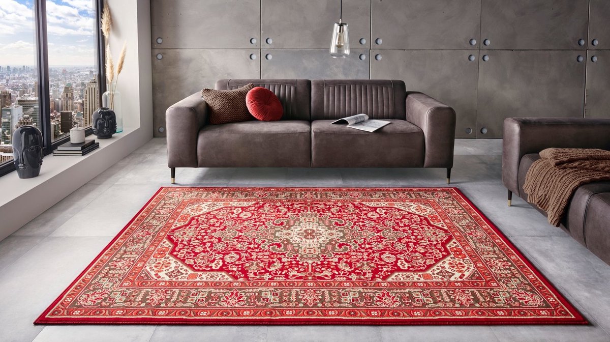 Perzische loper - Mirkan Skazar Oriental Rood 80x250cm