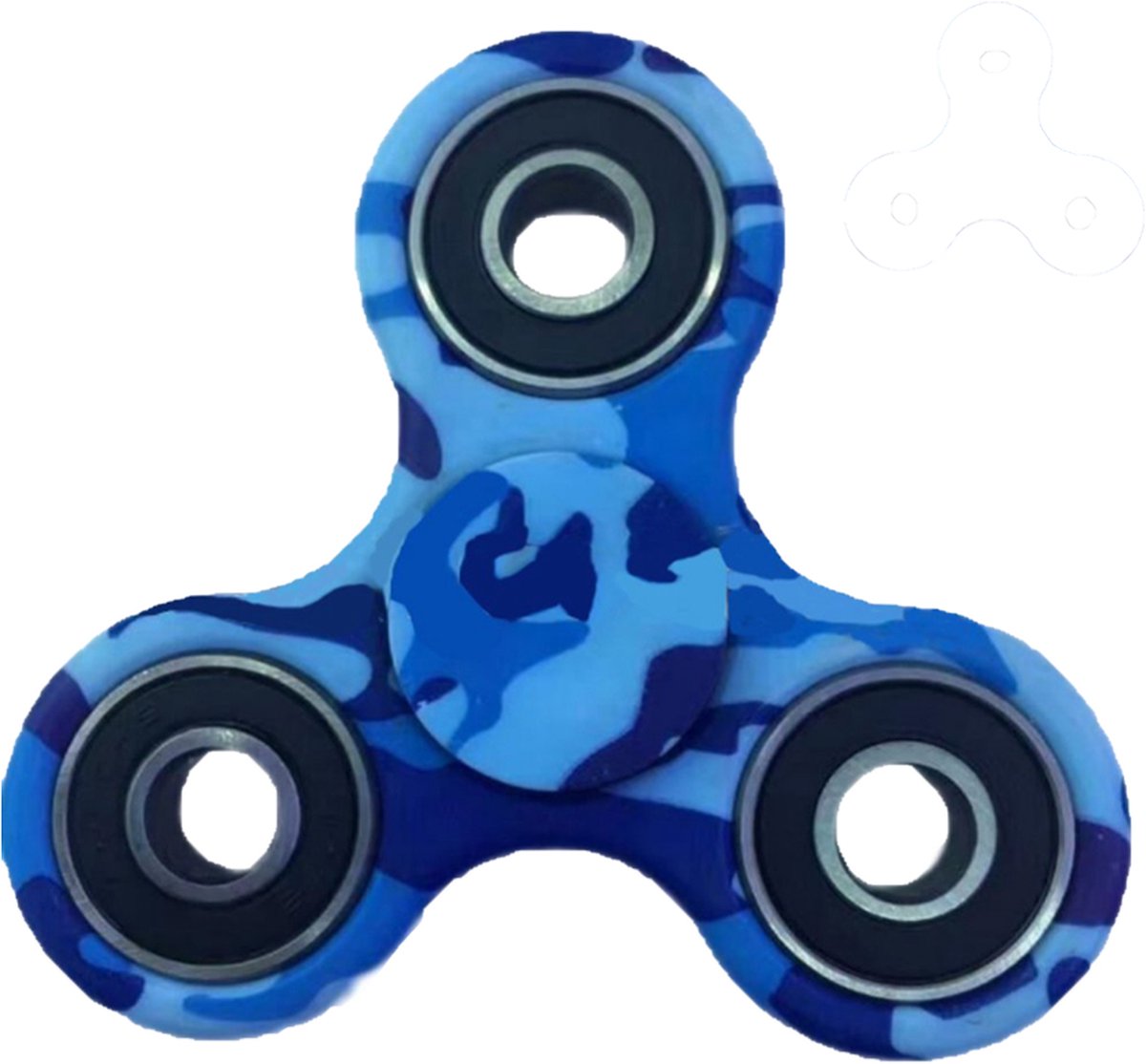 Fidget spinner Blue Camo - Langdurige spin - Hoogwaardig merk Hand spinner - Uniek design!