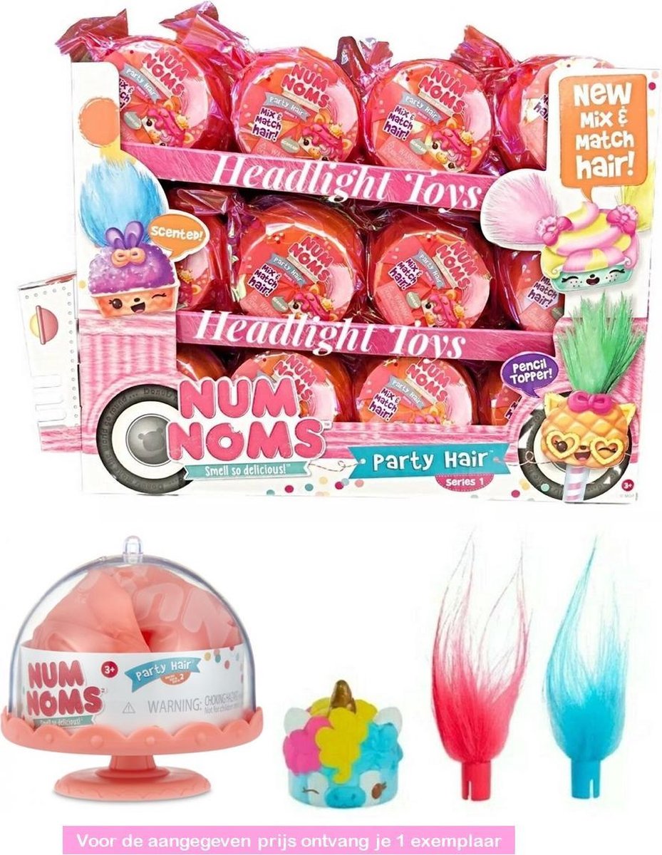 Num Noms Party Hair Surprise - 1 exemplaar - Geurend Num Noms