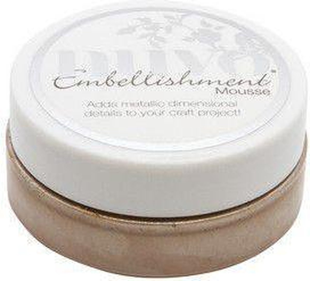 Nuvo embellishment mousse 833n Soft truffle